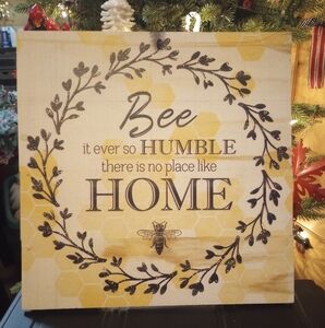 Humble Home Wooden Sign